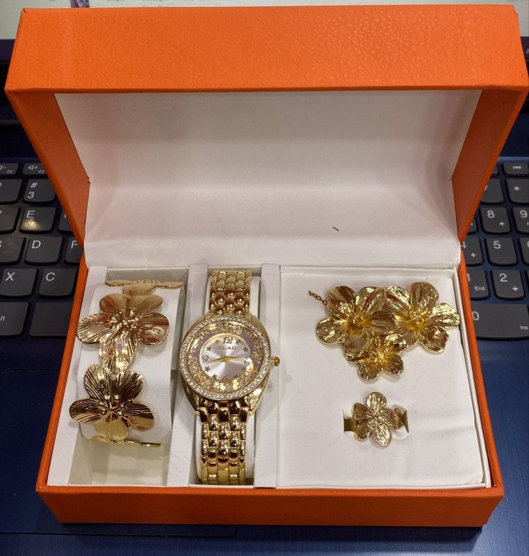 Jeu Montre/Bracelet/Chaine/Bague Or pour femme SBLH0517